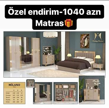 mebel termo: İkinəfərlik çarpayı, Dolab, Termo, 2 tumba, Azərbaycan, Yeni — 7
