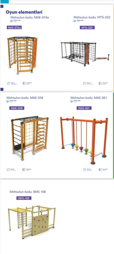 Manejlər: Uşaqlar üçün oyun və inkişaf avadanlıqları – divar panelləri və yaylı — 10