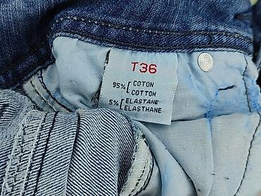 jeansy krowa: Denim, Spodnie 3/4 damskie, rozmiar S — 6