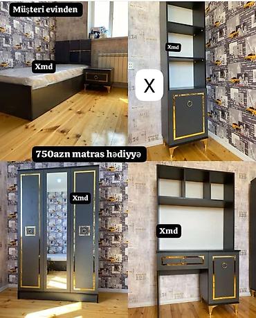 Uşaq/yeniyetmə otağı üçün mebel dəsti Tərkib: - Rahat tək nəfərlik