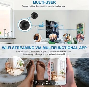 Videomüşahidə: Mini müşahidə kamerası Təhlükəsizlik kamerası Ev və ofislər üçün mini — 4