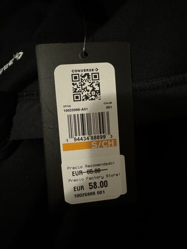 Duksevi: Duks, S (EU 48), Converse, bоја - Crna, Sa džepovima — 10