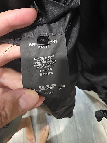 пальтоо: Saint Laurent Paris — мужское пальто/смокинговое пальто с атласными — 2