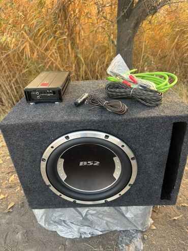 усилитель для саб: Автоаудио комплект: сабвуфер B52 в фазоинверторном коробе + моноблок