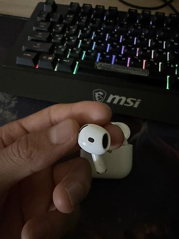 iphone 11 pr: Беспроводные наушники-вкладыши, Apple, AirPods 4, Б/у — 6