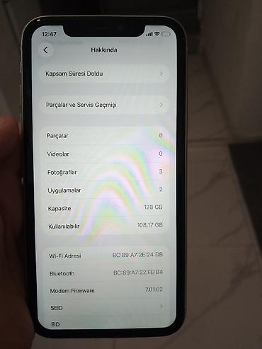 ios 11: IPhone 11, 128 GB, Ağ, Face ID — 8