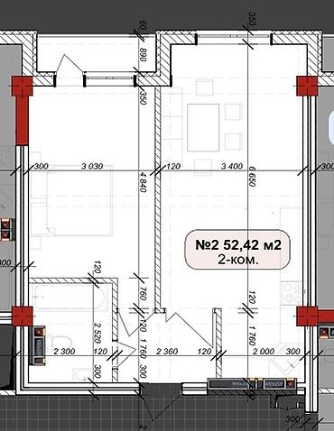 венециан жк: 1 комната, 52 м², Нижний Джал (Джал-23) Элитка, 9 этаж, ПСО (под самоотделку) — 2