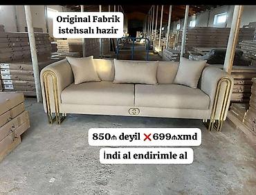 en ucuz perdeler: - Original fabrik istehsalı, istifadəyə hazır divan - Bej rəngli — 1
