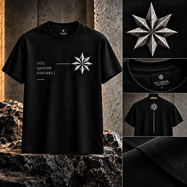 hv8 ultra max: 🖤 Qara Premium T-shirt — «SÖZ QƏDƏR DƏYƏRLİ» Fərqli üslub. Güclü — 5