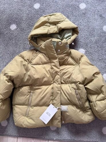 леопардовые вещи: Пуховик, производство Корея, размер 130 см, на возраст 7-8, унисекс