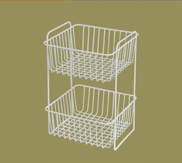 Digər qab-qacaq və mətbəx ləvazimatları: Meyvə-tərəvəz yiğmaq uçun polkalar 3 mertebe tekerli ve 4 mertebe — 19