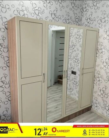 Dolablar: Yeni, Açılan, 4 qapılı Düz dolab, Dolab-asılqan, Rusiya — 8