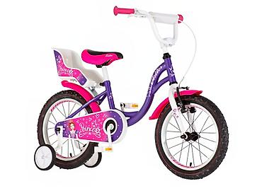 svecana obuca: Bicikl kids Visitor Princess 16" 9" V-brake + kontra, 105–125 cm — 1