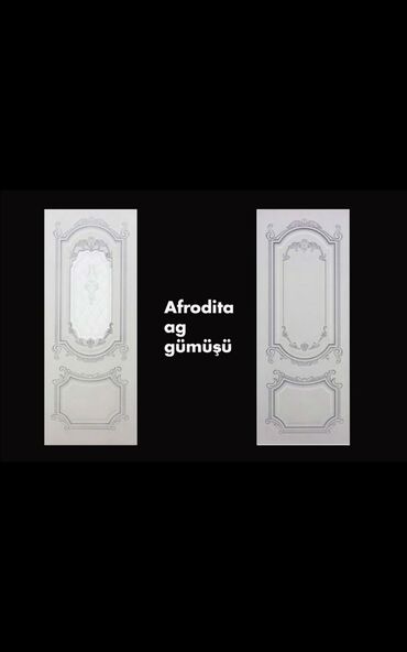 Декор и интерьер: Afrodita ağ gümüşü rəngdə olan bu qapı panelləri klassik və zərif