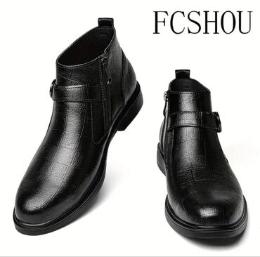 Digər kişi geyimləri: Yeni təbii dəridən içi xəzli və xəzsis sürüşməyən bot çəkmələr. Satış — 7