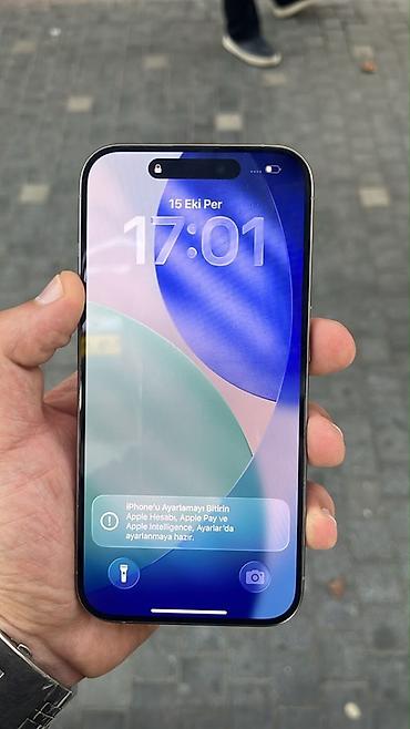 16 pro irşad: IPhone 15 Pro, Gümüşü, Face ID — 3