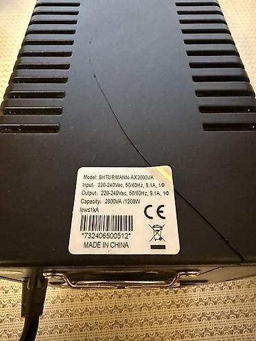 Комплектующие для ПК: Shturmann AX2000VA UPS (fasiləsiz enerji təchizatı) Çox az işlənib — 4
