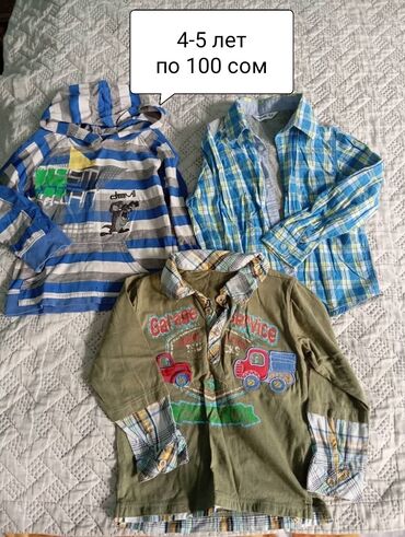 рубашки для мальчиков: Детский топ, рубашка, Б/у