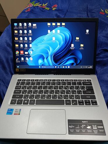 нетбук нр: Ноутбук, Acer, 8 ГБ ОЭТ, Intel Core i5, 14 ", Колдонулган, Оюндар үчүн, эс тутум NVMe SSD