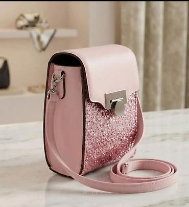 Mini torbica preko ramena – roze - Dizajn: kompaktna crossbody