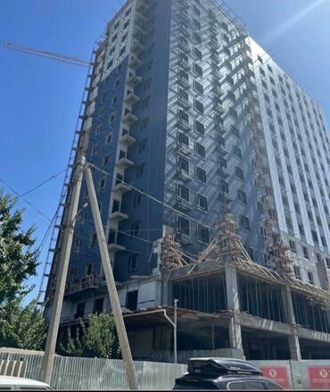 квартира элебаева: 1 комната, 50 м², Элитка, 10 этаж, ПСО (под самоотделку)