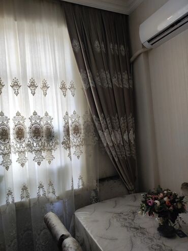 Pərdə və tüllər: Pərdələr iki hissədən ibarətdir: tül və qalın parça. Tül hissəsi açıq — 4
