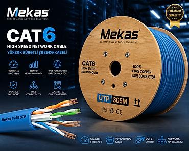 Kabel Cat6 🔰Yüksək keyfiyyətli ötürücülüyü var 🔰Kabel zəmanətli lalafo.az -da Kabel Cat6 🔰Yüksək keyfiyyətli ötürücülüyü var 🔰Kabel zəmanətli