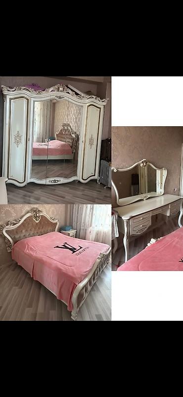 Klassik üslubda tam dəst yataq otağı mebeli Tərkibi: - 6 qapılı