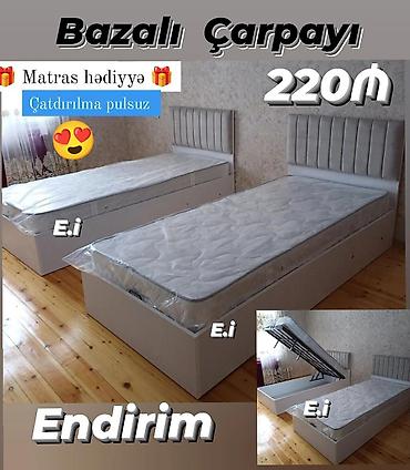 tek kravat islenmis: Yeni, Təknəfərlik çarpayı, Bazalı, Matras ilə, Siyirməsiz — 1