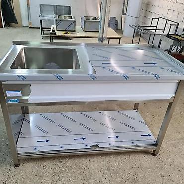 Restoran, kafe avadanlığı: Paslanmayan poladdan hazırlanmış peşəkar mətbəx moydası - Material — 3