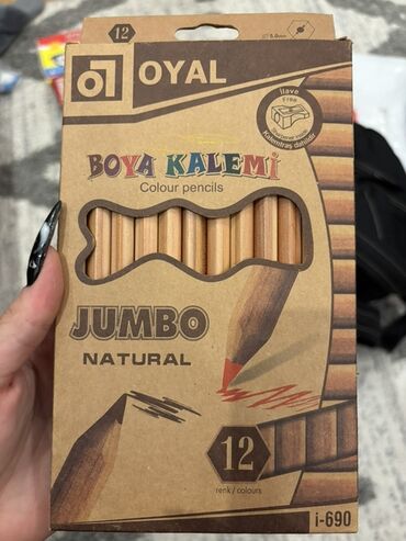 qələm dəsti: Oyal Boya Kalemi – Jumbo Natural, 12 rəng - Rəngli karandaş dəsti: 12