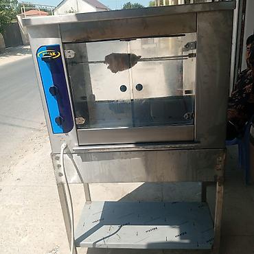ızgara: Paslanmayan poladdan hazırlanmış şişli toyuq çevirəni (rotisseri) — 1