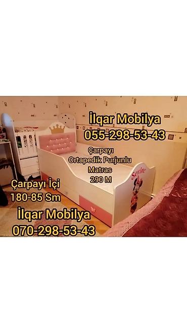 Təknəfərlik uşaq çarpayıları: Qız üçün, Yeni, Çarpayı, Bazasız, Matrassız, Siyirməsiz — 5