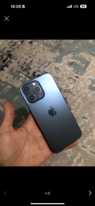кулер для дома: IPhone 15 Pro Max, Б/у, 256 ГБ, Blue Titanium, Чехол, Кабель, Коробка, 89 %