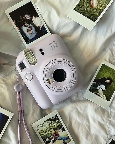 telefon sade: Fujifilm Instax mini 12 – ani fotoaparat - Rəng: bənövşəyi (pastel — 1
