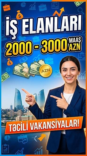 operator iş: Çağrı mərkəzi operatoru tələb olunur, İstənilən yaş, Aylıq ödəniş — 1