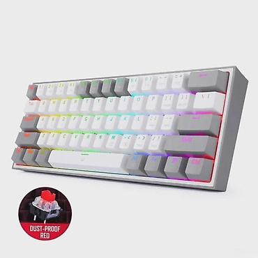 mini klaviatura: Redragon Fizz K617-RGB W/G Red Switch simli mexaniki gaming klaviatura — 3