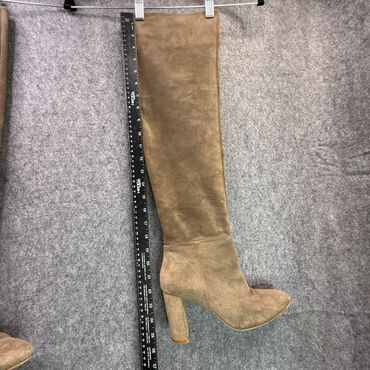 Çəkmələr: Uzunboğaz, Zara, Ölçü: 37, rəng - Qəhvəyi, İşlənmiş — 4