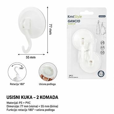 KMT Sa kuka 5200276 Praktične usisne kuke za organizaciju