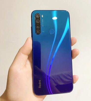 düyməli telefon: Xiaomi Redmi Note 8, 64 GB, rəng - Göy