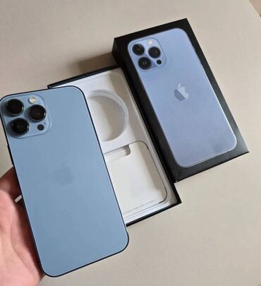 клавиатура и мыш для телефона: IPhone 13 Pro Max, Б/у, 128 ГБ, Sierra Blue, Зарядное устройство, Защитное стекло, Кабель