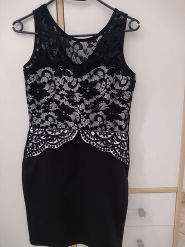 modeli haljina za šivenje: S (EU 36), bоја - Crna, Drugi stil, Na bretele