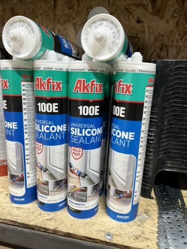 Клей: Akfix 100E Universal Silicone Sealant — универсальный силиконовый