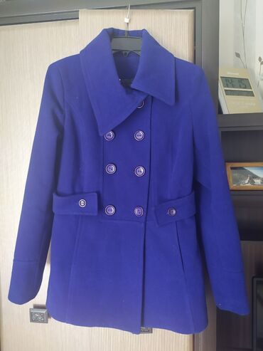 жен пальто красивое в Кыргызстан | ПАЛЬТО: Пальто L, цвет - Синий
