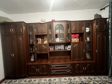 Гарнитуры для зала: Гарнитур для зала, МДФ, цвет - Коричневый