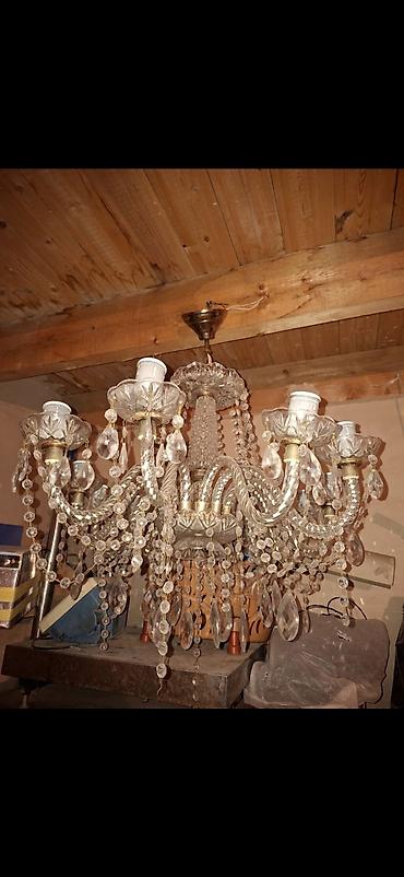 standard qapi olculeri: Çılçıraq, 10 və daha çox lampa, Xrustal — 1