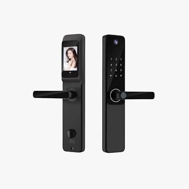 w202 qapi: Smart Lock QL-S802 Pro Qara – Bluetooth, Barmaq izi, Şifrə və Kartla — 1