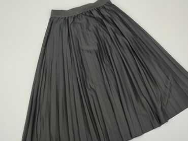 czarne trapezowe spódnice z guzikami: Skirt, S (EU 36), condition - Good