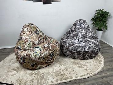 Бинбэги: Бинбэг, Новый, Самовывоз, Бесплатная доставка, Платная доставка, цвет - Серый — 23