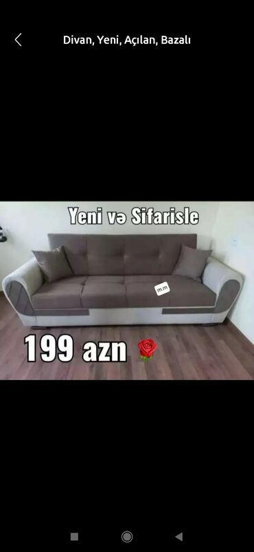 Sifarişlə divanlar: Divan, Mətbəx üçün, Qonaq otağı üçün, Parça, Bazalı, Açılan, Kitab — 6